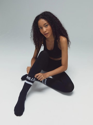DRILLS Apparel Sports socks 'DRILLS Toujours' in Black