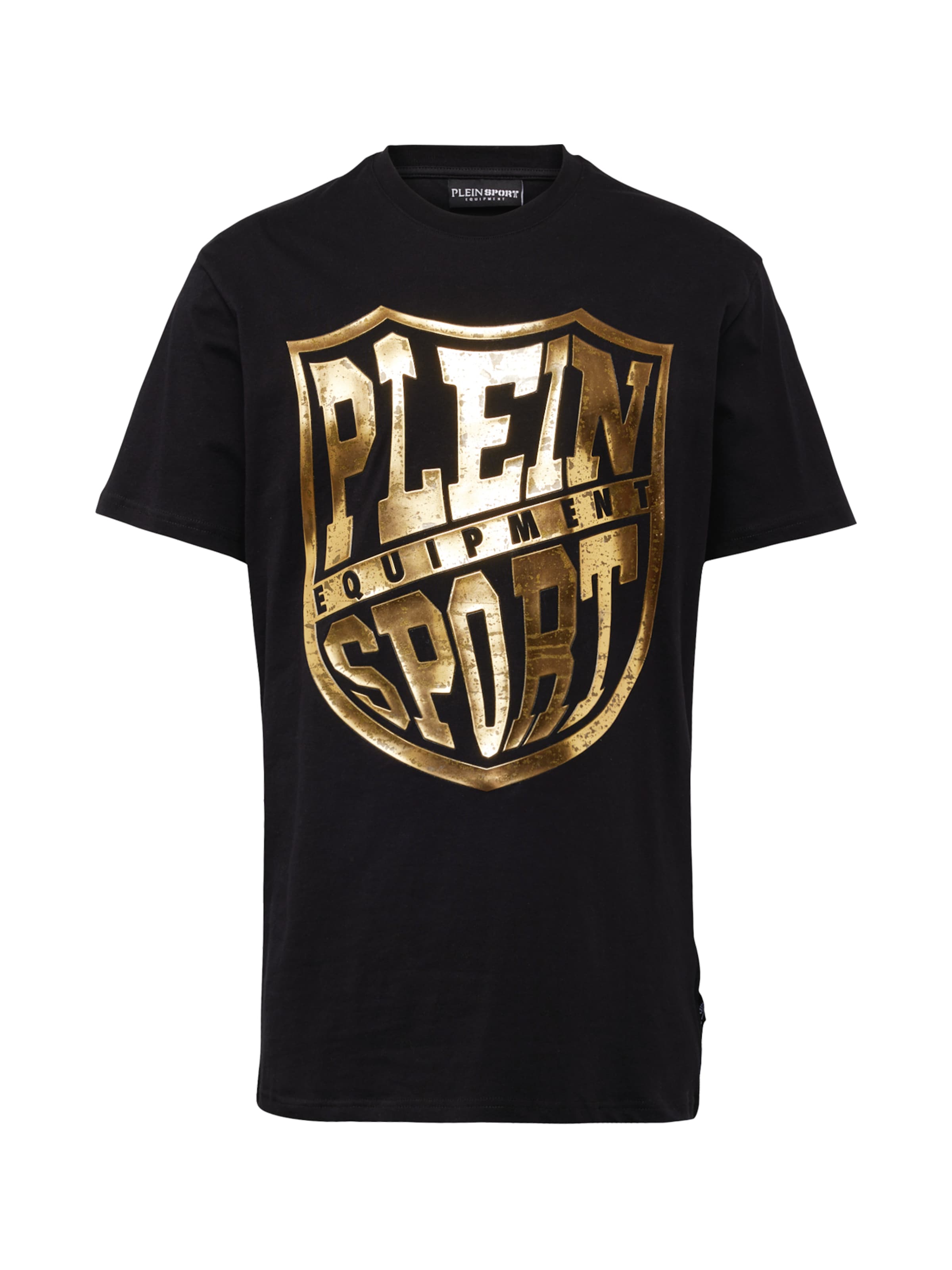 T-Shirt Plein Sport en noir : devant