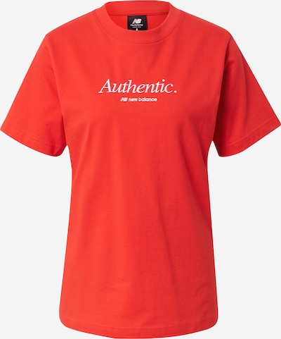 new balance T-Shirt in rot / weiß, Produktansicht