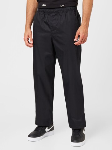 Nike Sportswear Loosefit Broek 'Club' in Zwart: voorkant