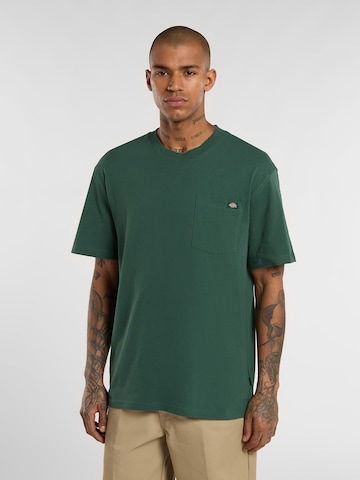 DICKIES Majica 'Luray' | zelena barva: sprednja stran