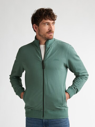 Petrol Industries Кофта на молнии в Зеленый: спереди