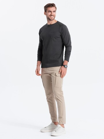 Ombre Shirt 'OM-LSCL-0109' in Grijs
