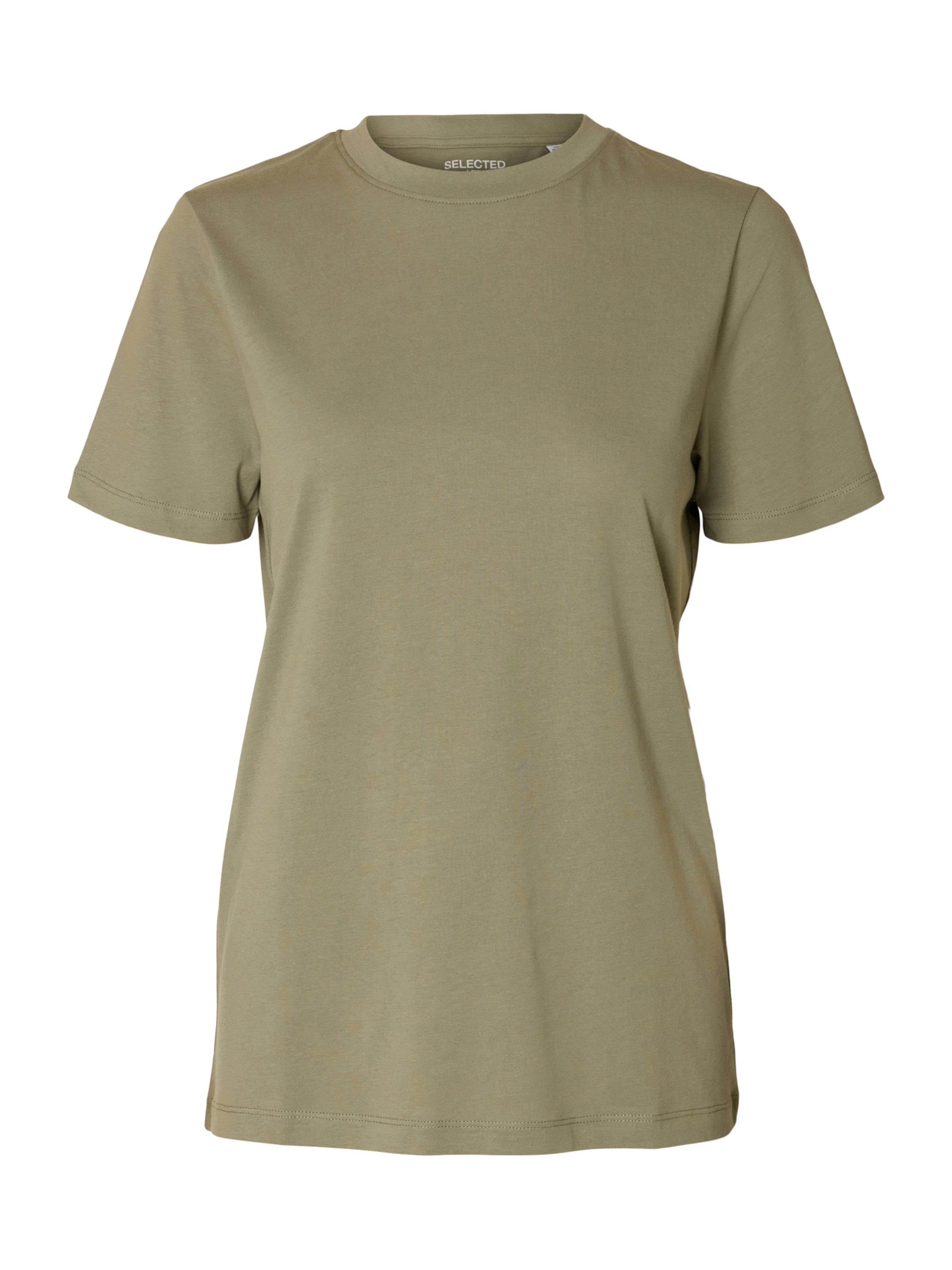 zaļš SELECTED FEMME T-Krekls 'SLFZLJESMINES': no priekšpuses