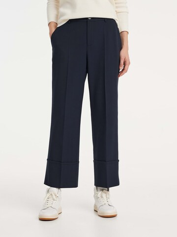 OPUS Loose fit Trousers with creases 'Metiko' in Black: front