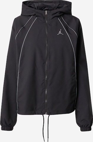 JordanPrijelazna jakna - crna boja: prednji dio