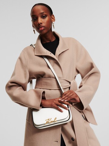 Karl Lagerfeld Crossbody bag 'Signature' in White: front