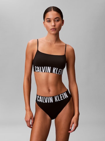 Slip 'Intense Power' Calvin Klein en noir : devant
