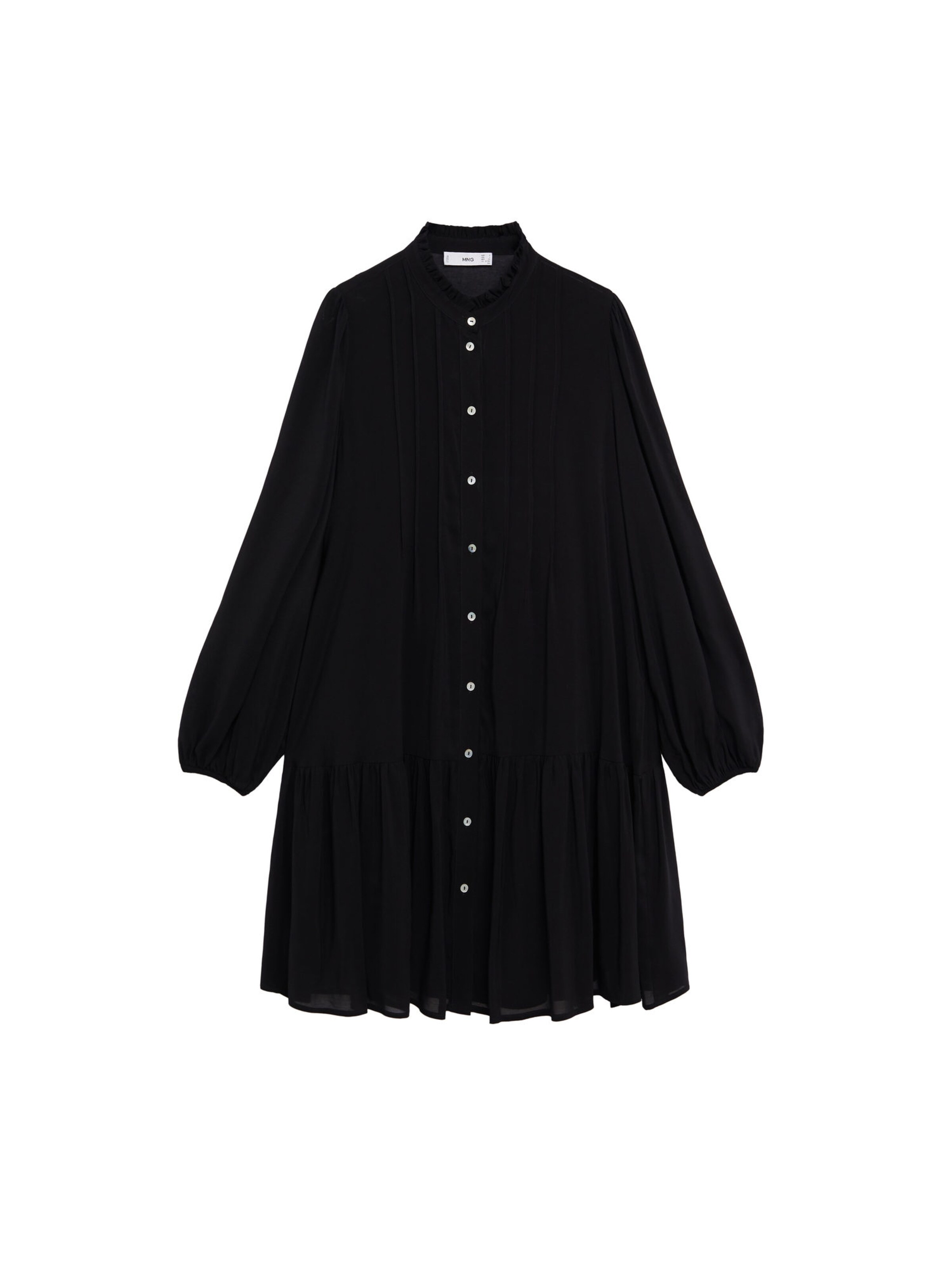 MANGO Shirt dress 'Sofia' in Black: front