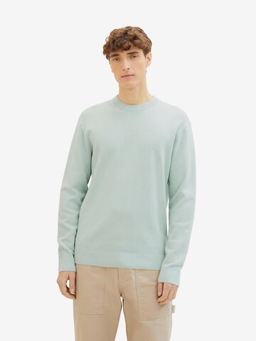 TOM TAILOR DENIM Sweater in Green