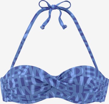 Elbsand Bikini Top in Blue: front