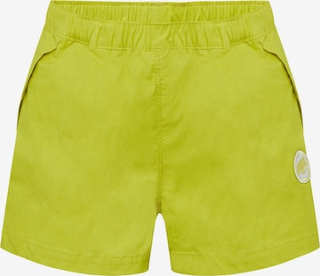 MAMMUT Regular Outdoor Pants 'Crag Climbing' in Yellow: front