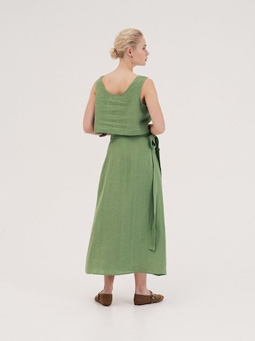 AmourLinen - Falda 'Iris' en verde