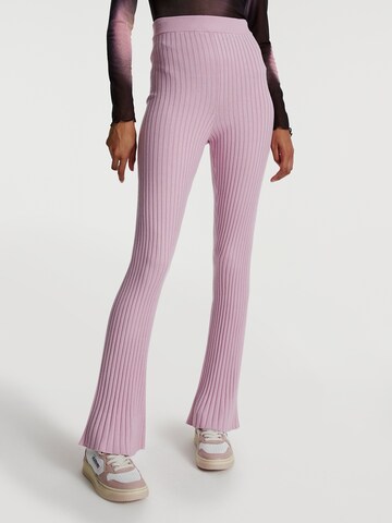 EDITED Boot cut Pants 'Lonie' in Purple: front