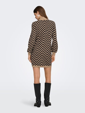 Robes en maille 'JULIA' ONLY en marron