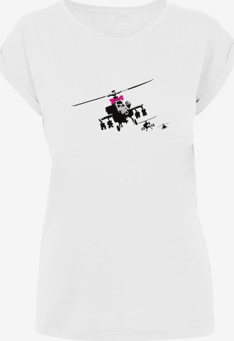T-shirt 'Helicopters' Merchcode en blanc : devant