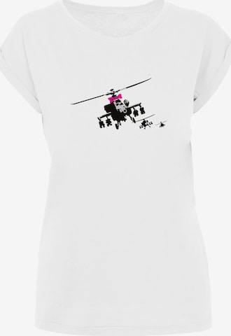 Merchcode T-Shirt 'Helicopters' in Weiß: predná strana