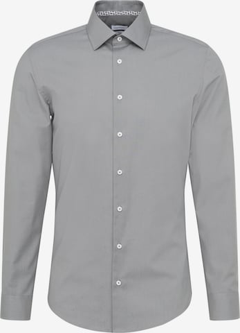 Coupe slim Chemise business SEIDENSTICKER en gris : devant