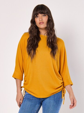 Sweat-shirt Apricot en jaune : devant