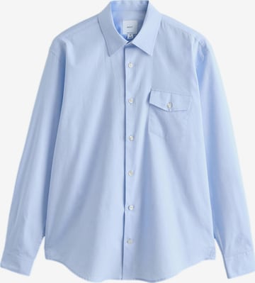 Next Button Up Shirt in Blue: front
