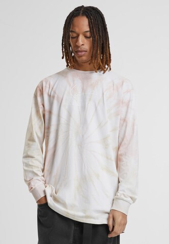 Karl Kani Sweatshirt 'Signature Tie Dye' in Pink: Vorderseite