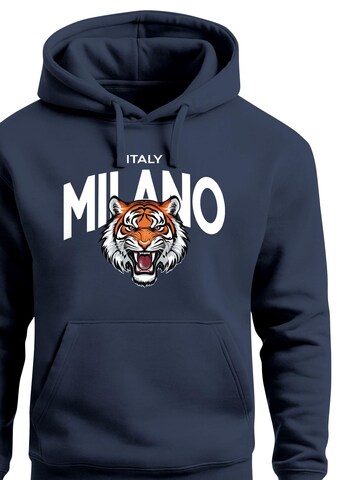 Neverless Sweatshirt 'Milano Tiger'‌ in Blau