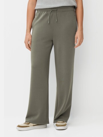 CAMEL ACTIVE Wide leg Pants in Green: front