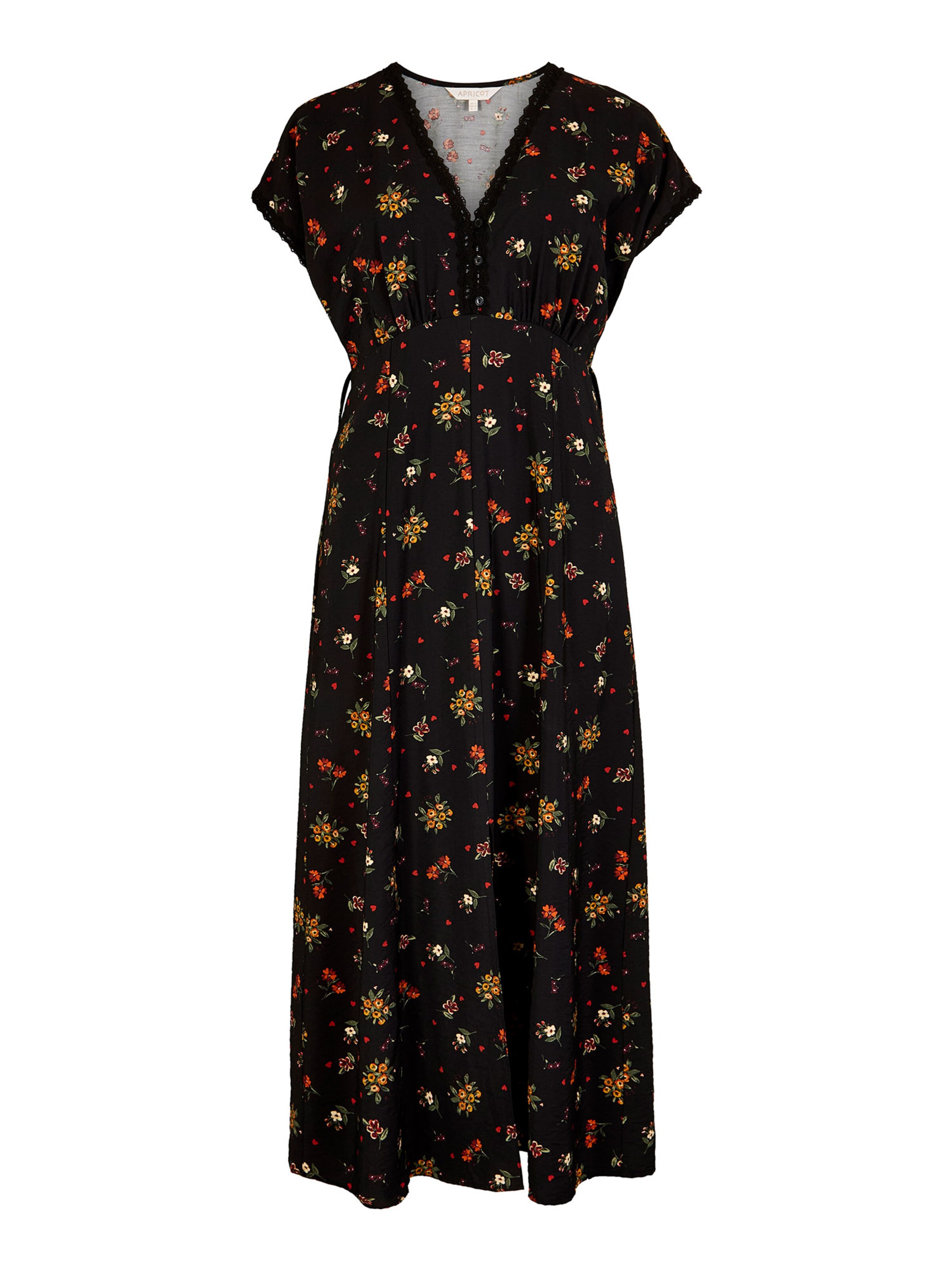 Robe ' ' Apricot en noir : devant