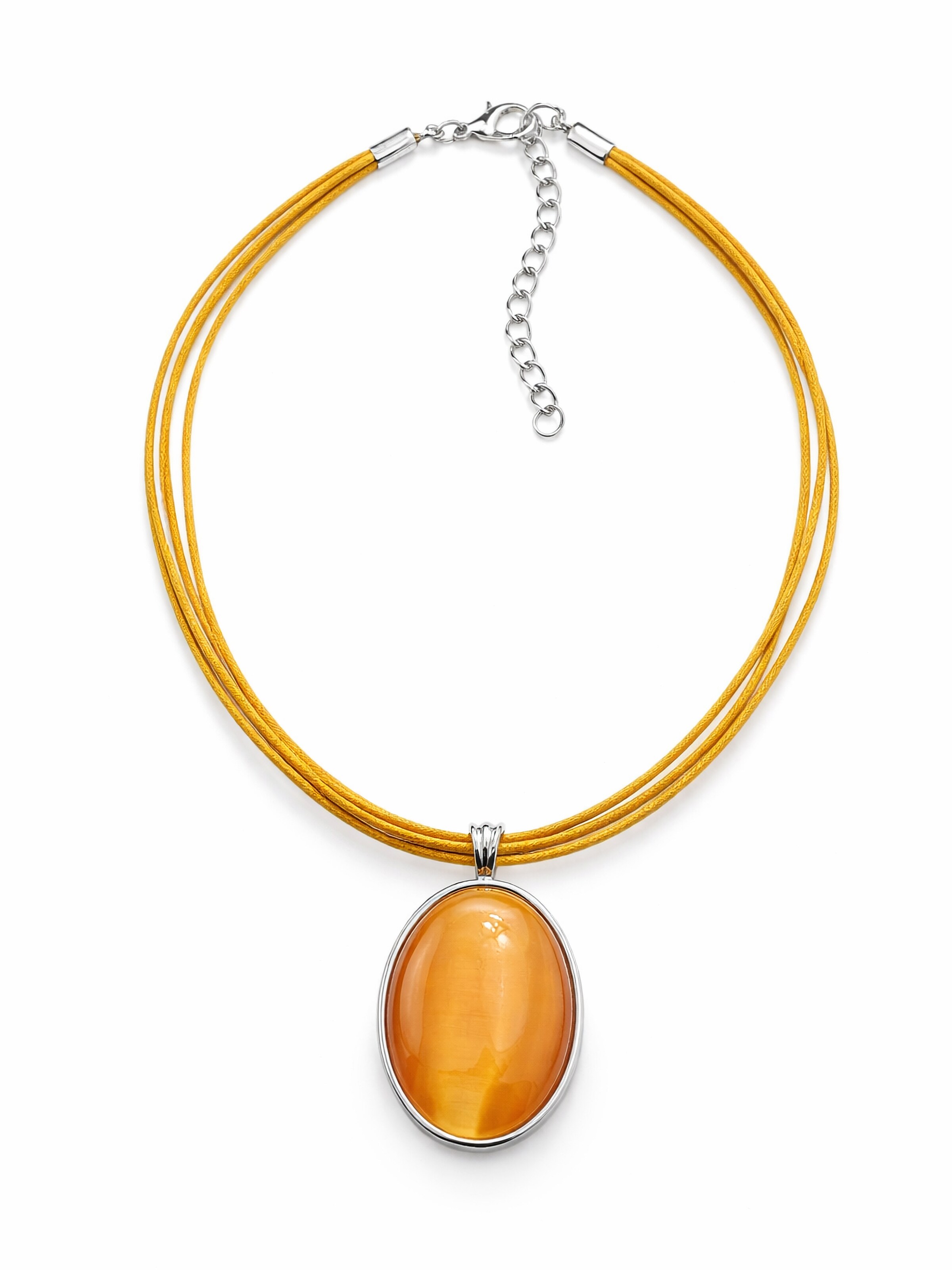 COLLEZIONE ALESSANDRO Kette 'Stone'‌‌‌‌‌ in Rot