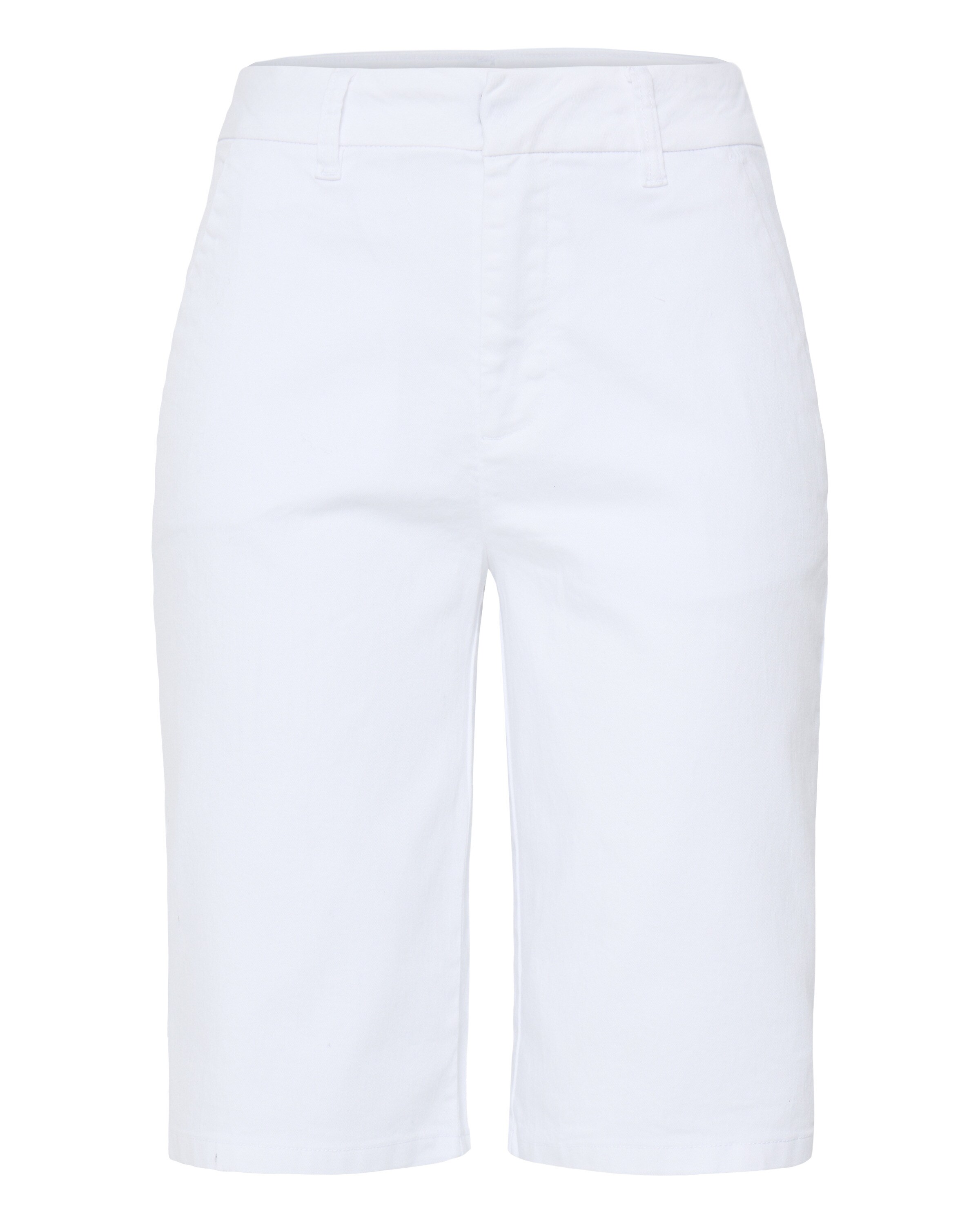 Pulz Slimfit Hose 'CLARA' in Weiß: Vorderseite
