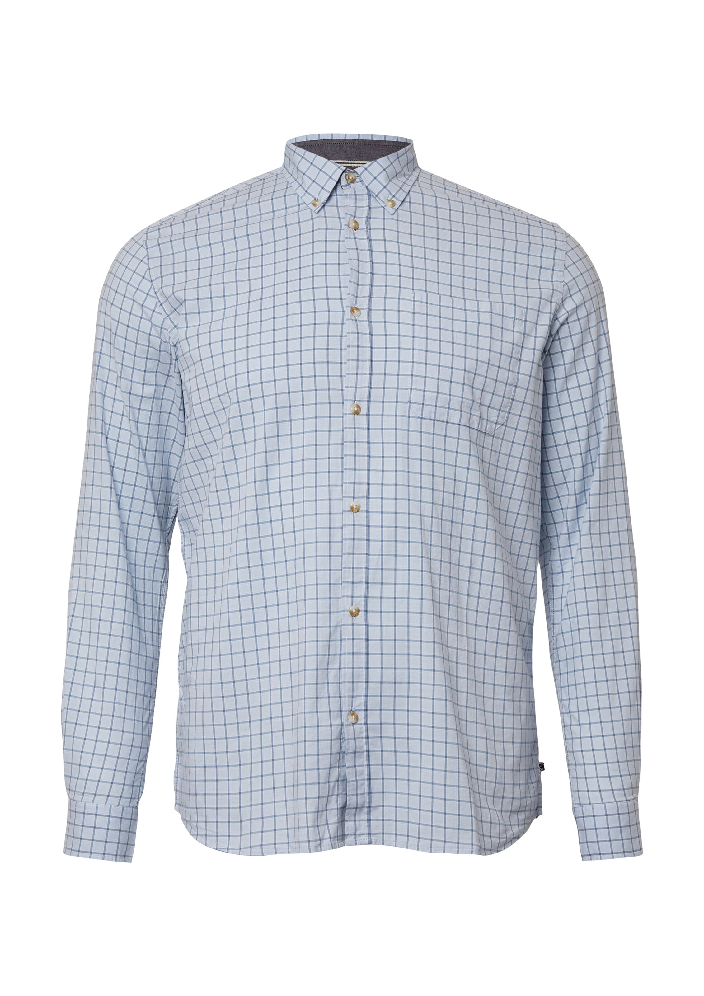 s.Oliver Regular Fit Hemd in Blau: Vorderseite