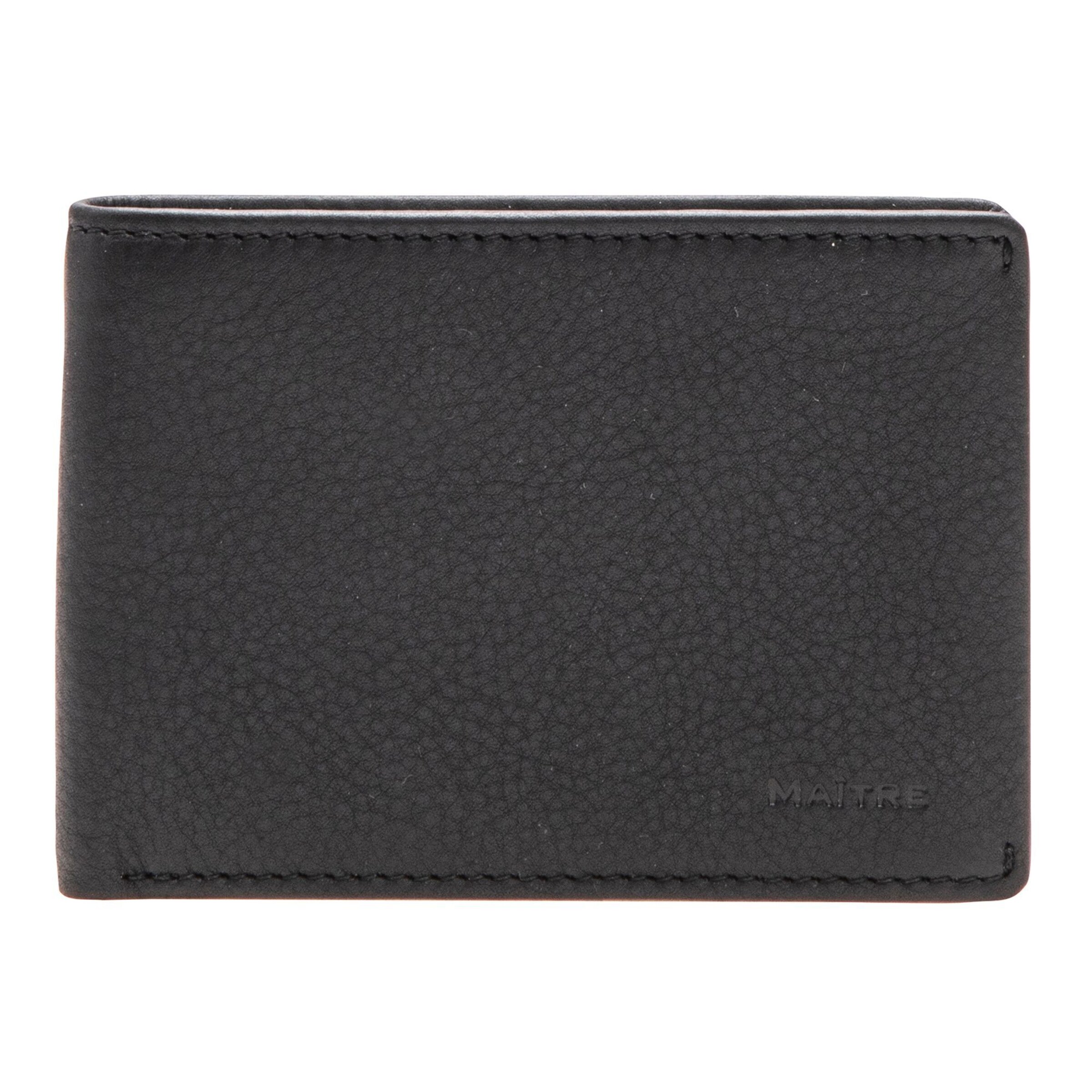 Maître Wallet in Black: front