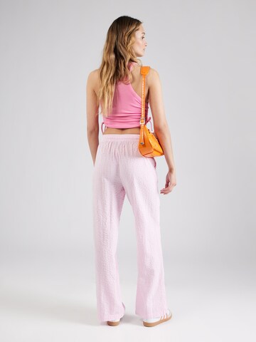 PIECES Loose fit Pants 'SALLY' in Pink