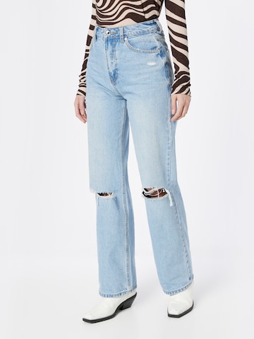 Edikted Regular Jeans 'Lori' in Blue: front