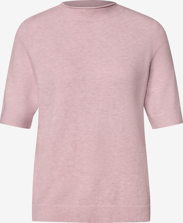 STREET ONE Kurzarm Pullover mit Turtle Neck in Pink: Vorderseite