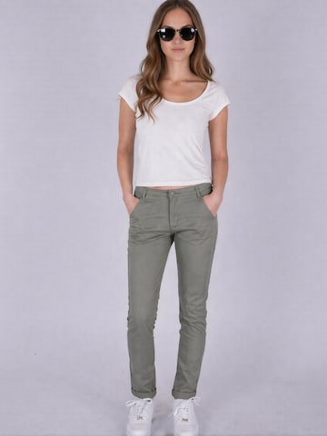 Fraternel Slimfit Chinohose 'Chinos H100'‌ in Grün: Vorderseite