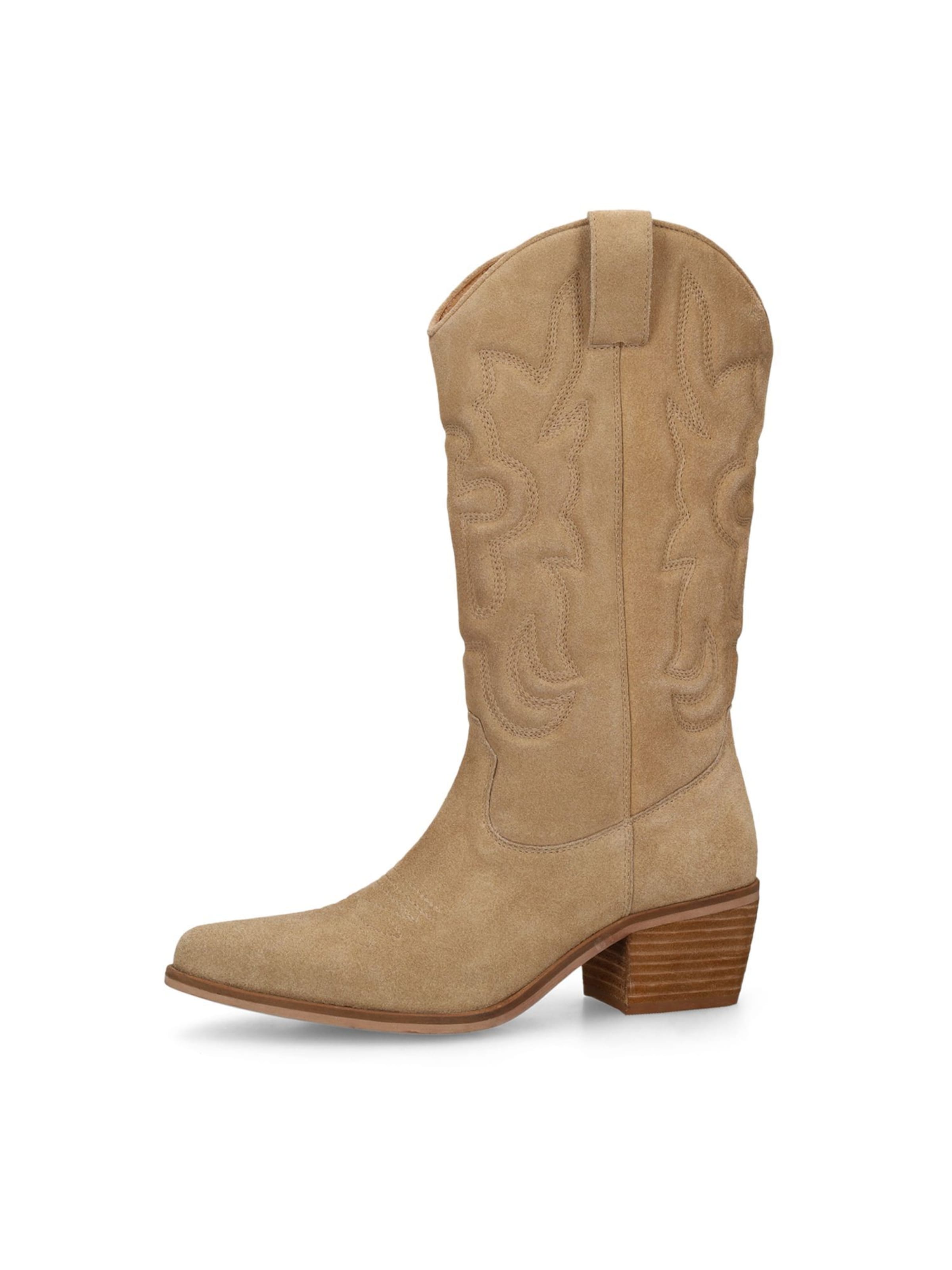 MANFIELD Bottines en 36 en beige, Vue avec produit