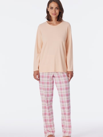 SCHIESSER Pajama ' Comfort Essentials ' in Orange: front