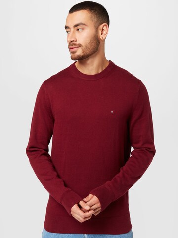 Pull-over TOMMY HILFIGER en rouge : devant