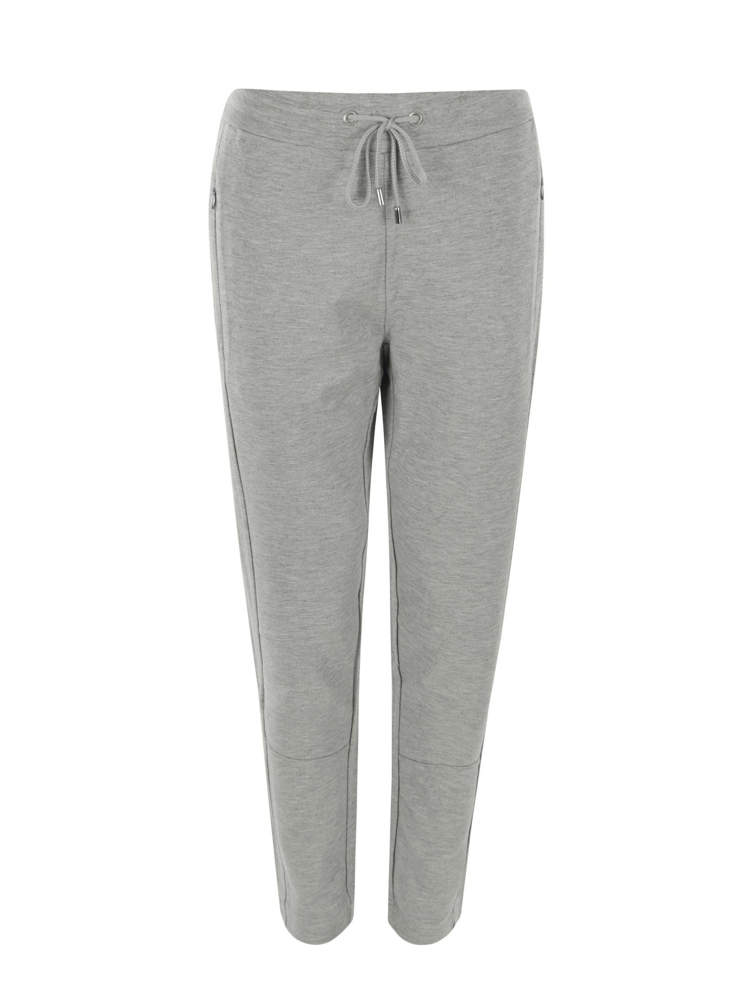 HAJO Tapered Pajama Pants 'HAJ-80025' in Grey: front