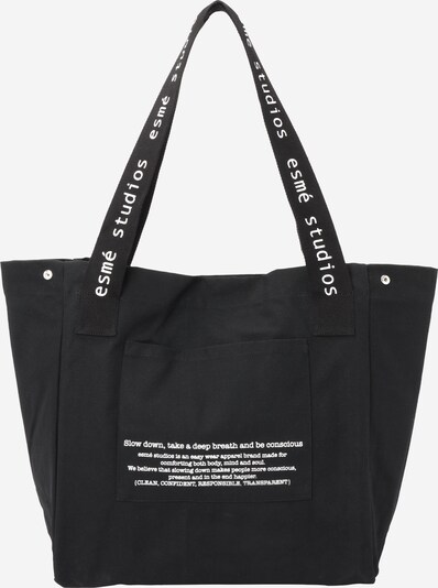 Esmé Studios Shopper 'Alana' in schwarz / weiß, Produktansicht
