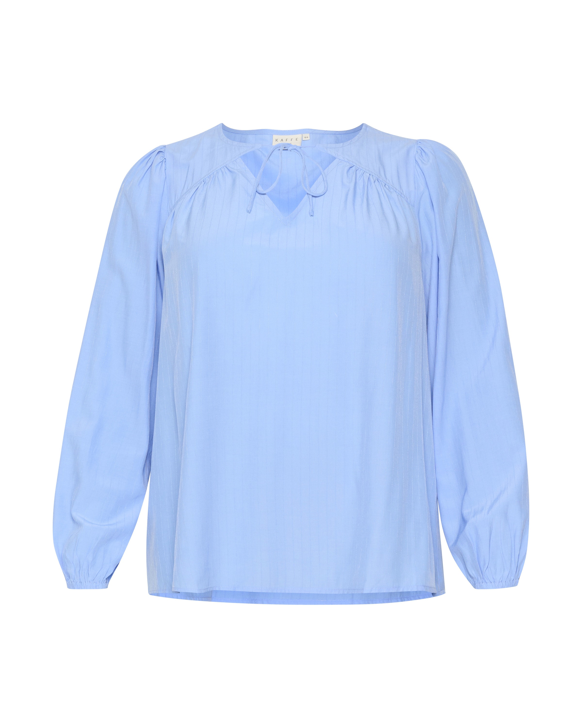 KAFFE CURVE Bluse 'Berla' in Blau: Vorderseite