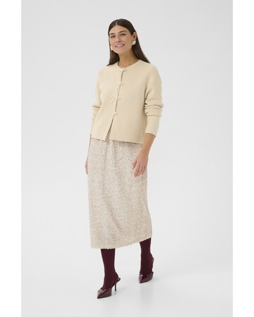 Jupe CULTURE en beige : devant