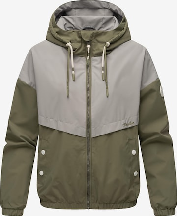 MARIKOO Weatherproof jacket 'Liubkaa' in Green: front