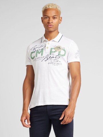 CAMP DAVID Poloshirt in Weiß: Vorderseite