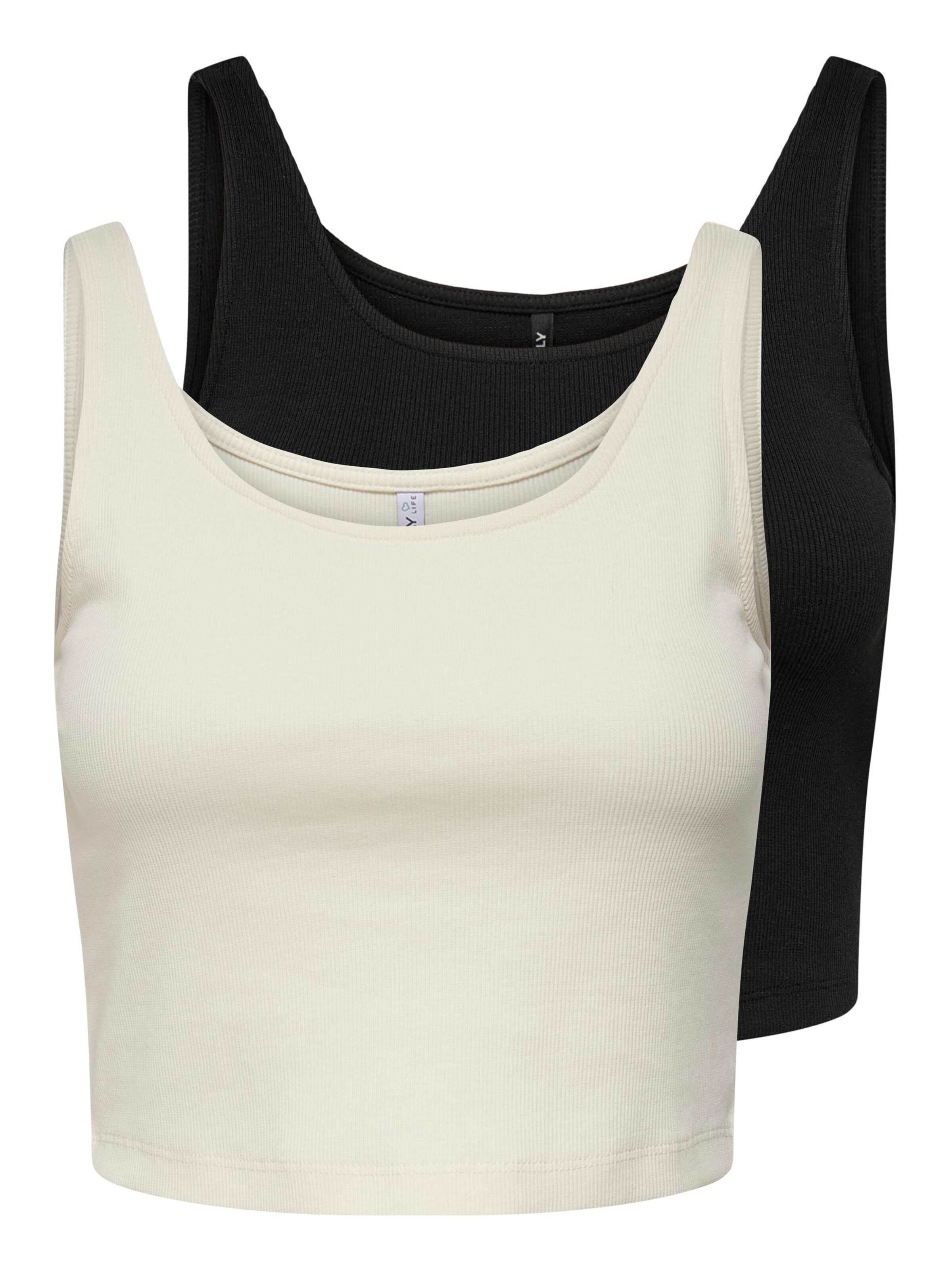 ONLY Top 'Nessa' - černá / bílá, Produkt