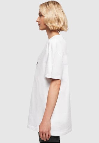 Merchcode Oversized Shirt 'It´s Your Time To Bloom' in White