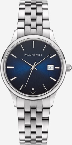 Paul Hewitt Analog Watch 'Onda' in Silver: front