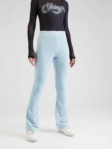 Juicy Couture Flared Broek 'FREYA' in Blauw: voorkant