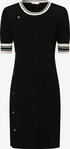 Liu Jo Плетена рокля в черно: отпред
